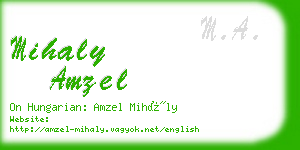 mihaly amzel business card